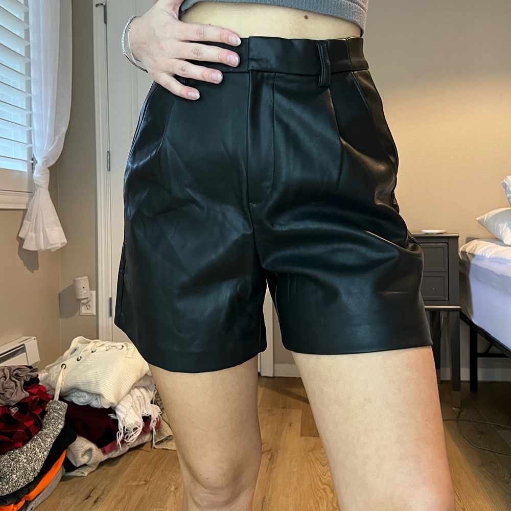 Banana Republic Vegan Leather Shorts